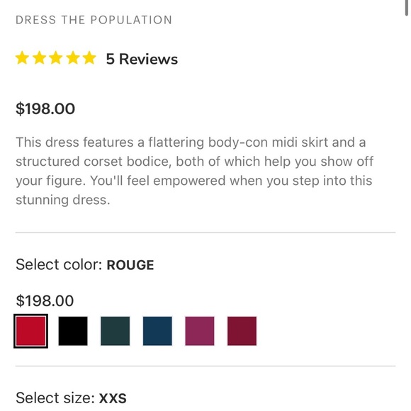 Red Sheath Midi Dress for Cocktail - Picture 6 of 6